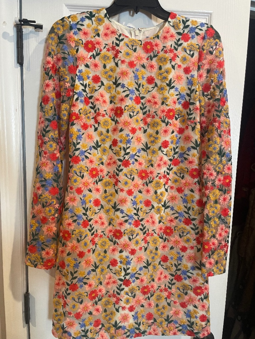 Antonio Melani x The Nat Note Clementina Embroidered Floral Mesh Dress NWT